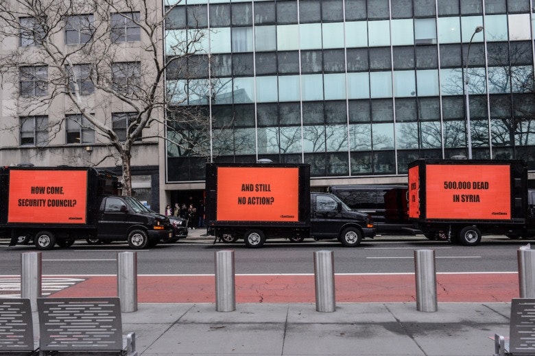 Три билборда, Рекламная кампания