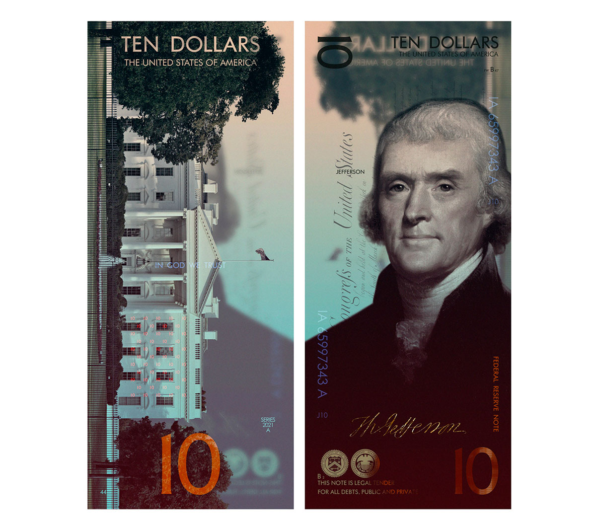 Доллар, Дизайн банкнот
