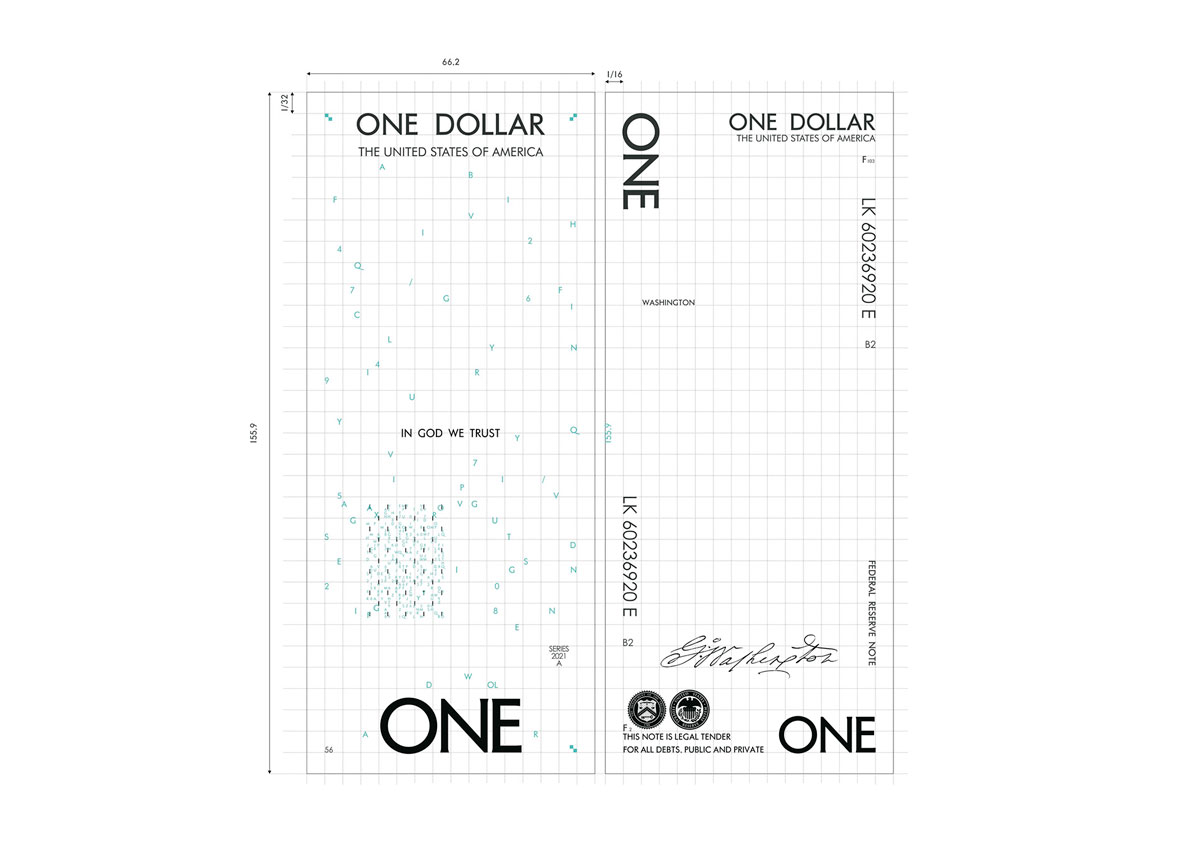 Доллар, Дизайн банкнот