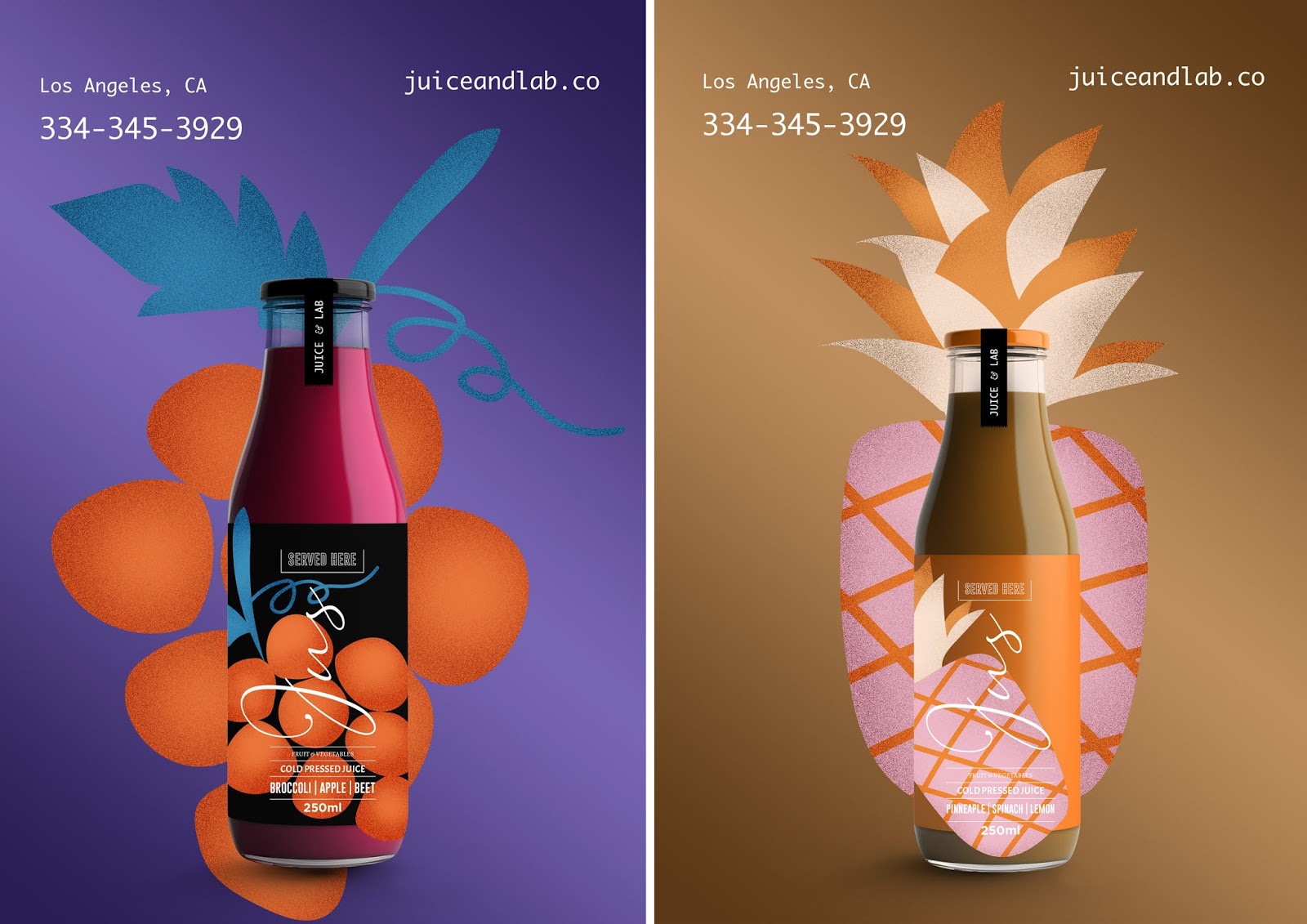 Дизайн упаковки, Айдентика, Nero Atelir, Juice &amp; Lab
