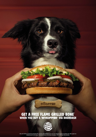 Рекламный ролик, Креативные принты, DoorDash, Burger King