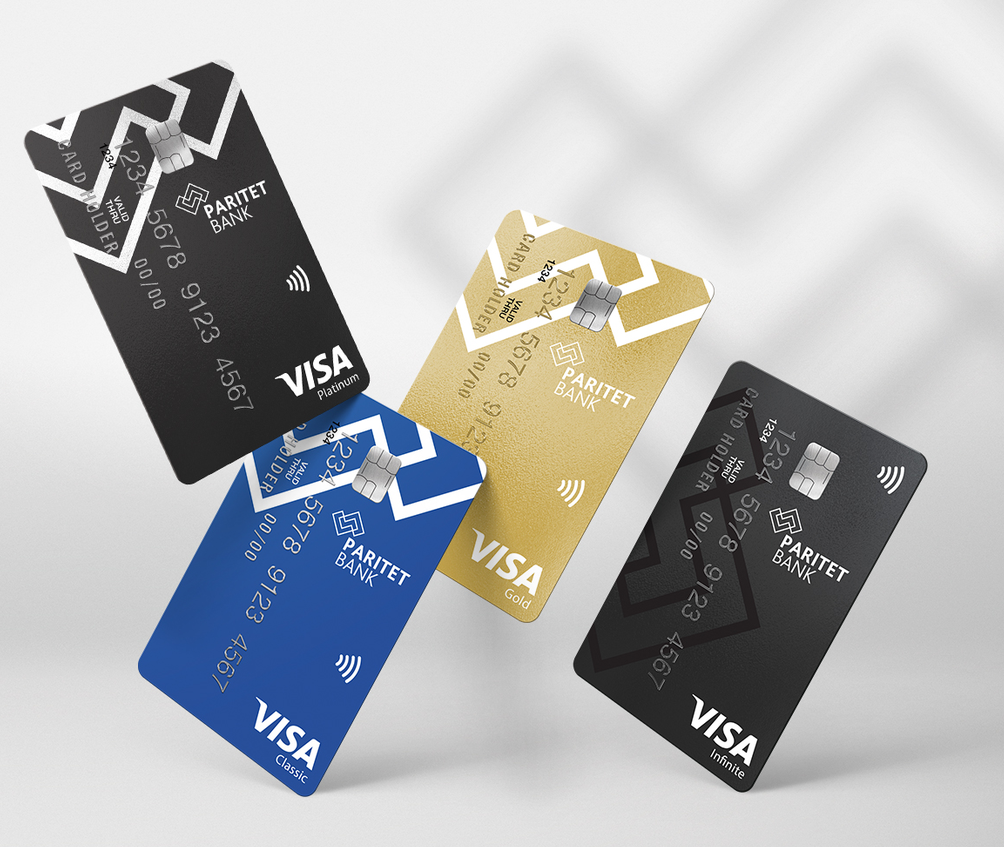 Паритетбанк, Дизайн карточки, Visa