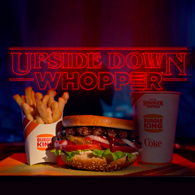 Рекламная кампания, Перевернутый воппер, «Очень странные дела», David Miami and MullenLowe U.S., Burger King