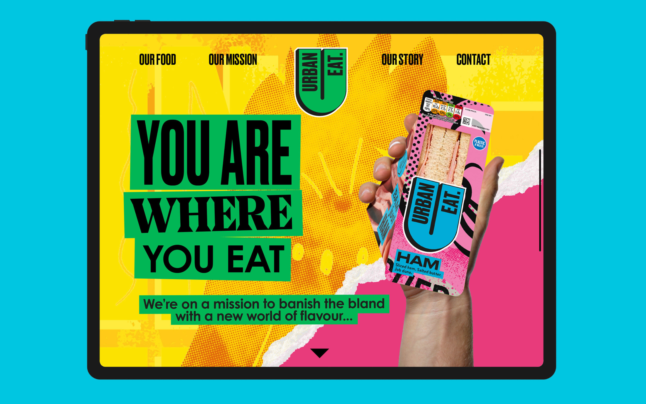 Дизайн этикетки, Дизайн упаковки, Urban Eat, Robot Food, Branding