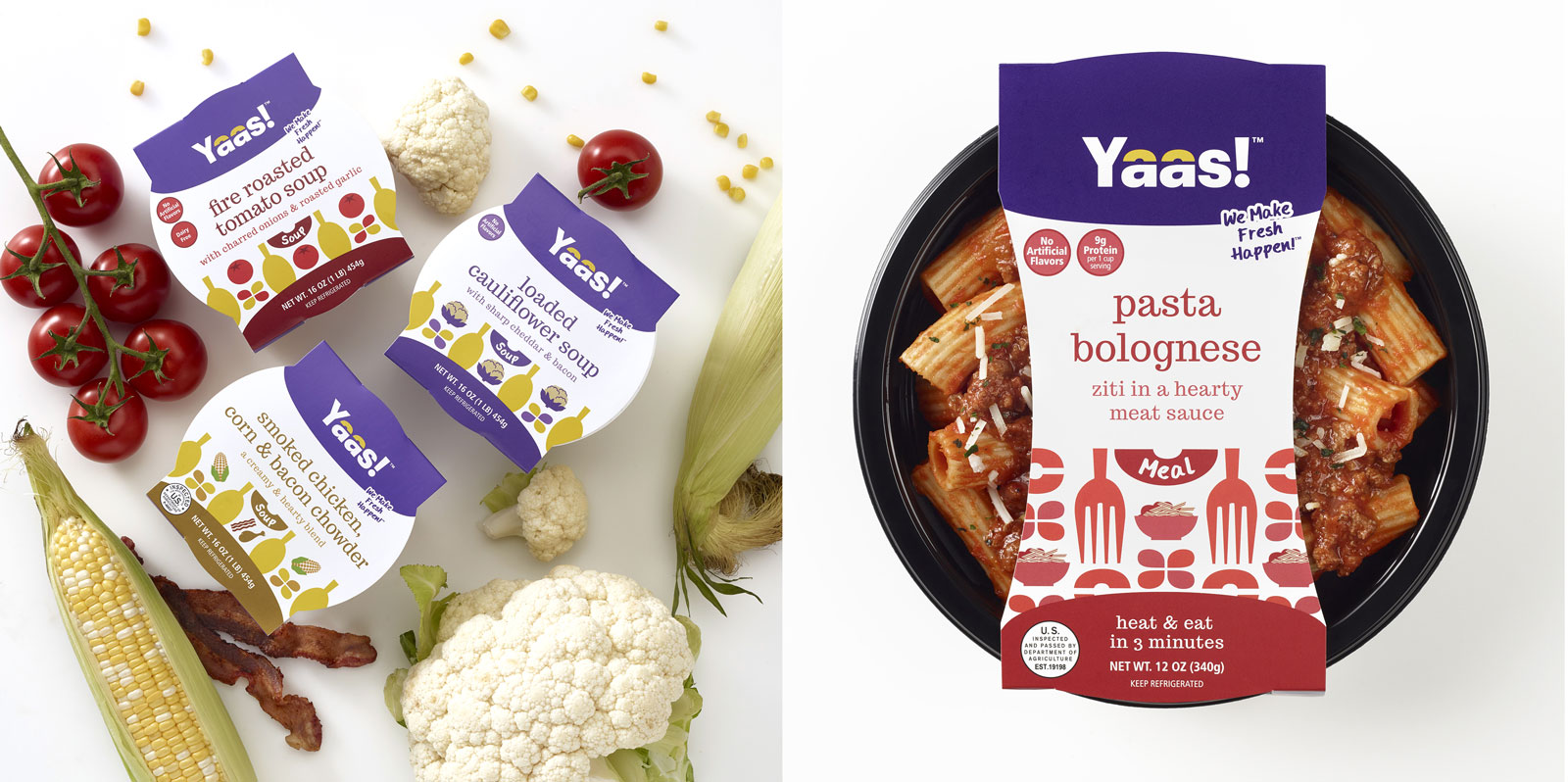 Дизайн упаковки, YAAS! FOODS, PULP+WIRE