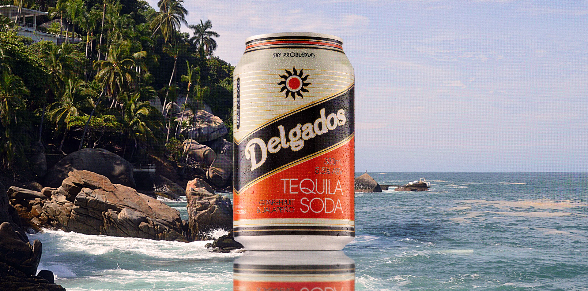 Дизайн этикетки, Дизайн упаковки, Алкоголь, Superdrop, Delgados Tequila Soda